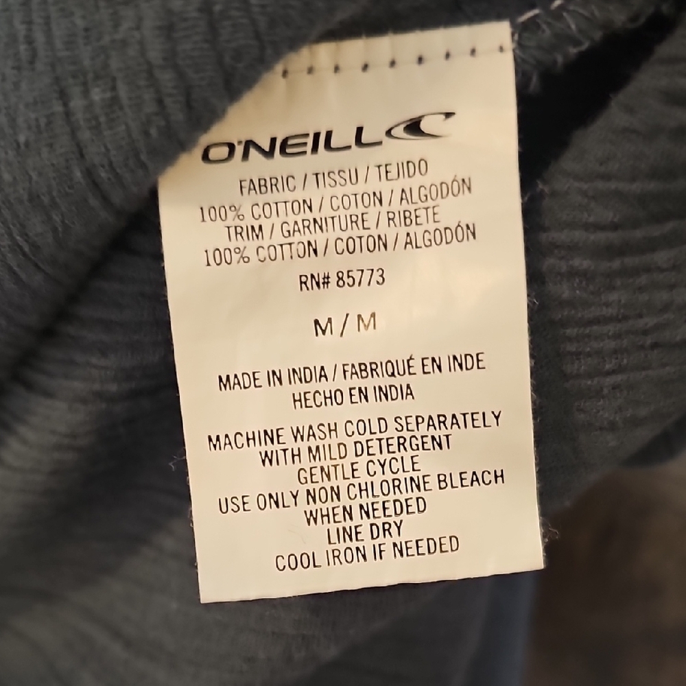 O'Neill Slate Blue Lace-Up Embroidered Tunic - Picture 8 of 9